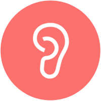 Icon with an ear